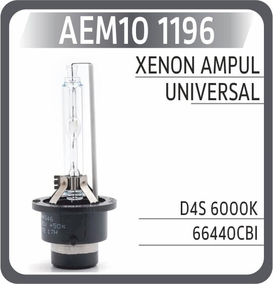 AEM10 1196 XENON AMPUL D4S 6000K - Görsel 1