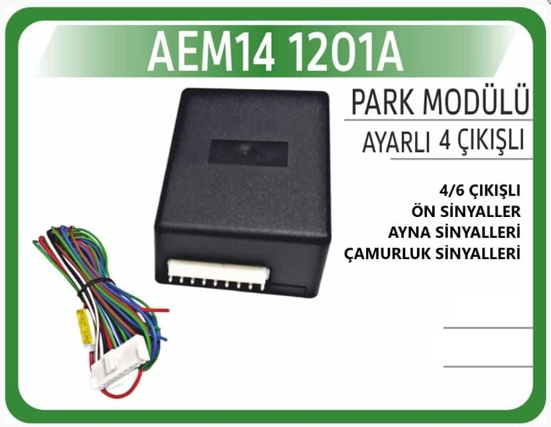 AEM14 1201A PARK MODÜLÜ AYARLI 4/6 ÇIKIŞLI ÖN AYNA ÇAMURLUK - Görsel 1