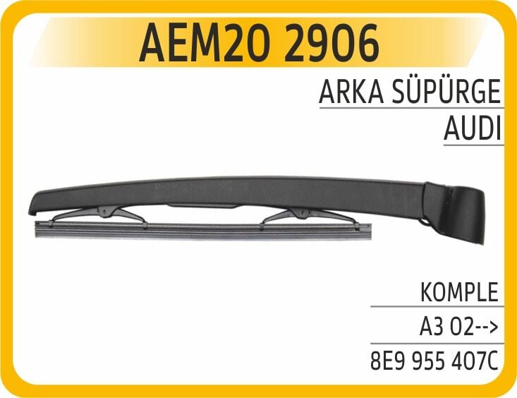 AEM20 2906 ARKA SÜPÜRGE KOMPLE AUDİ A3 02--> - Görsel 1