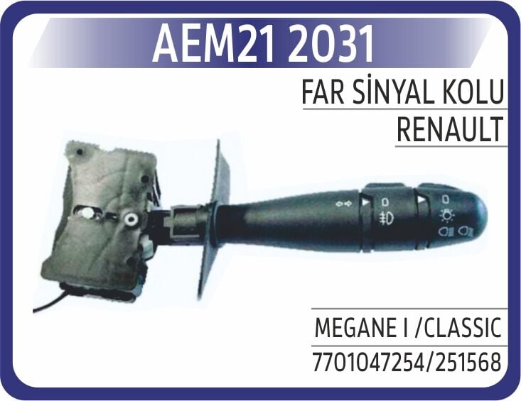 AEM21 2031 FAR SİNYAL KOLU MEGANE I /CLASSIC - Görsel 1