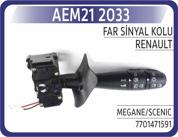AEM21 2033 FAR SİNYAL KOLU MEGANE/SCENIC - Görsel 1