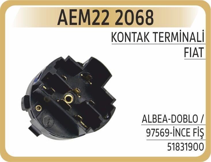 AEM22 2068 KONTAK TERMİNALİ ALBEA-DOBLO / 97569-İNCE FİŞ - Görsel 1