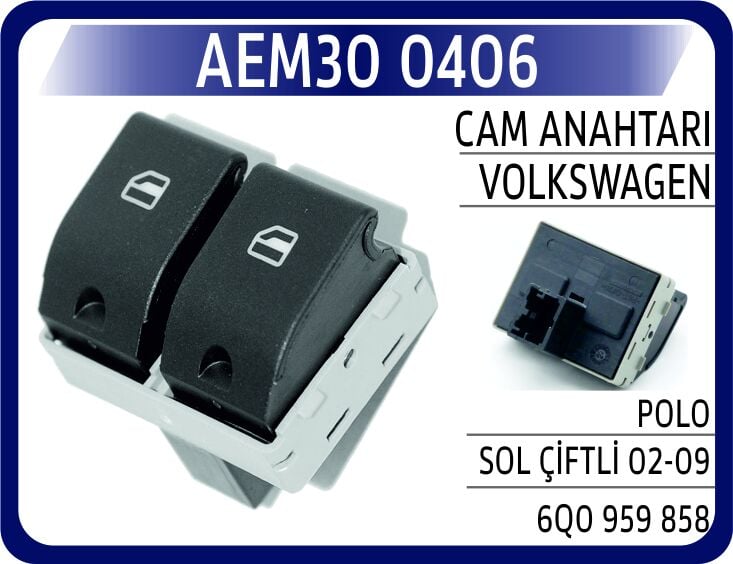 AEM30 0406 CAM ANAHTARI VW POLO SOL ÇİFTLİ 02-09 - Görsel 1