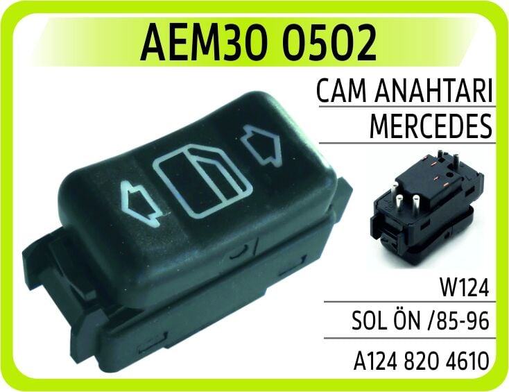 AEM30 0502 CAM ANAHTARI MERCEDES W124 SOL ÖN /85-96 - Görsel 1