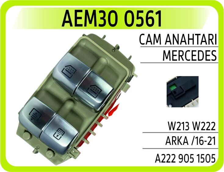 AEM30 0561 CAM ANAHTARI MERCEDES W213 W222 ARKA /16-21 - Görsel 1