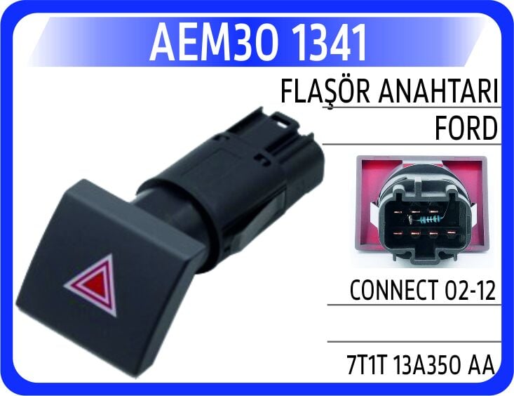 AEM30 1341 FLAŞÖR ANAHTARI FORD CONNECT 02-12 - Görsel 1