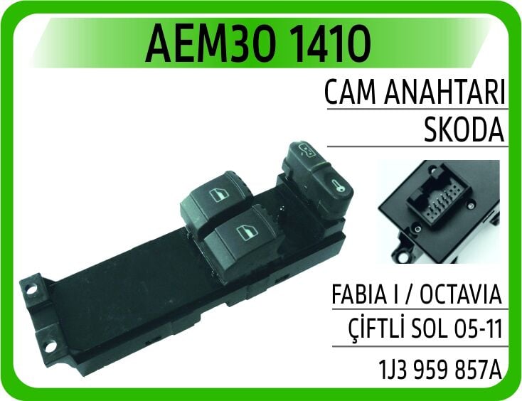 AEM30 1410 CAM ANAHTARI SKODA FABIA I / OCTAVIA ÇİFTLİ SOL 05 - Görsel 1