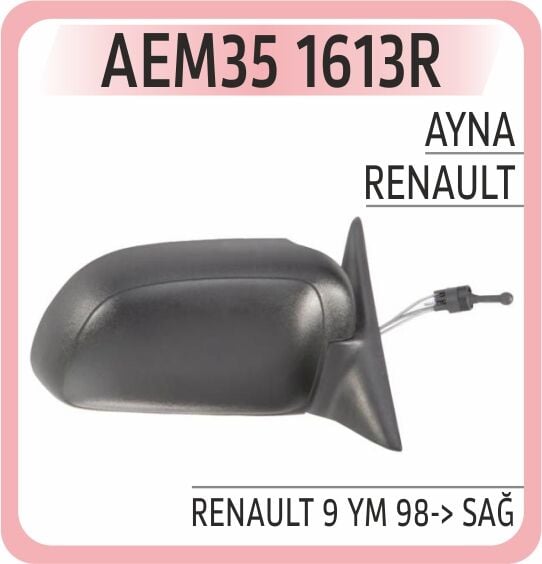 AEM35 1613R AYNA RENAULT 9 YM 98-> SAĞ - Görsel 1