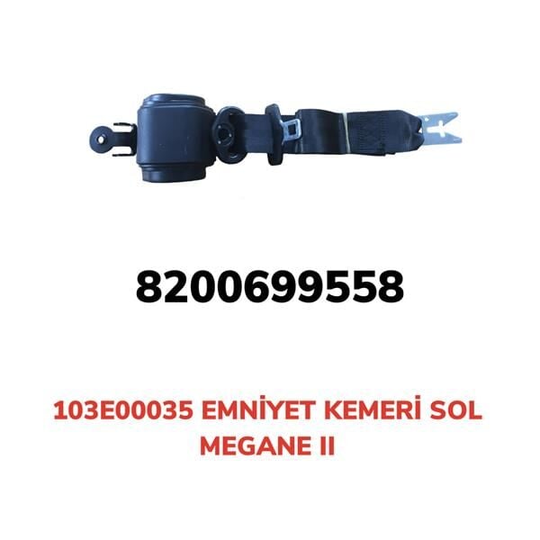 AFT 103E00035 EMNİYET KEMERİ OTOMATİK SOL MEGANE II - Görsel 1