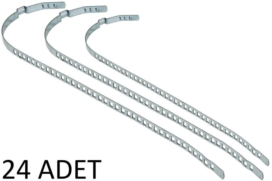 AFT AK799112 AKS KÖRÜK KELEPÇESİ UNİVERSAL 9mm UZUN PKT 24 LÜK PASLANMAZ GALVENİZLİ SAÇ - Görsel 1