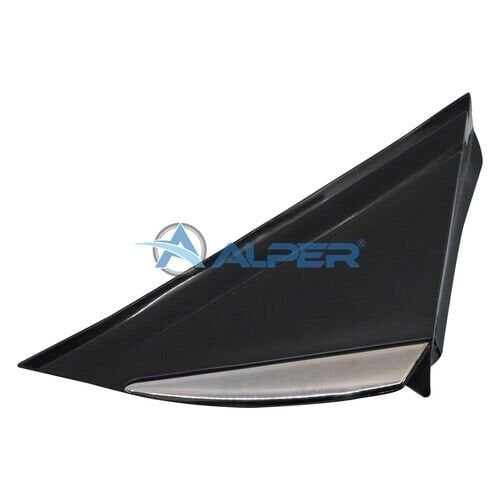 ALPER 252069 AYNA KENAR BAKALİTİ SOL KROM NIKELAJLI RENAULT MEGANE IV 15> - Görsel 1