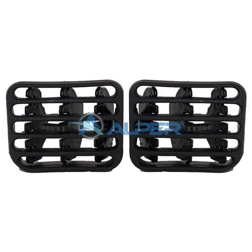 ALPER 292097 KALORİFER HAVALANDIRMA IZGARASI DİFÜZÖRÜ ORTA SAĞ-SOL SET SİYAH - Görsel 1