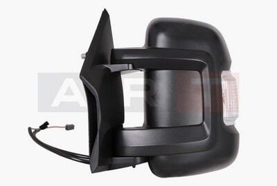 ART M001.1057 DIŞ DİKİZ AYNASI SAĞ DUCATO-BOXER-JUMPER 06> ELEKTRİKLİ ISITMALI SİNYALLİ KISA KOL KONVEKS 8 FİŞ ÇİFT CAM - Görsel 1