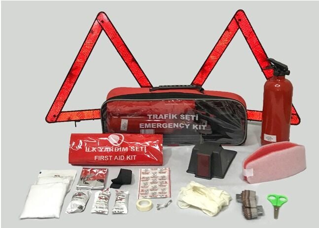 AUTO TSTS051 FA1005B TRAFİK SETİ FULL BEZ AMBALAJ KARE 1KG YANGIN SÖNDÜRCÜLÜ FULL HIRDAVAT - Görsel 1