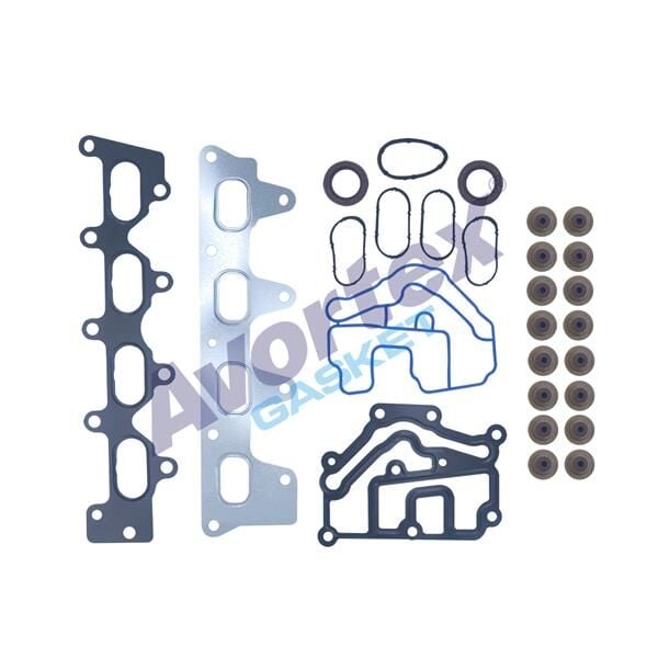 AVORTEX 4210S ÜST TAKIM CONTASI MGN-CLIO-LGN-LOGAN 1.4-1.6 16V K4J-K4M KEÇELİ SUBAP LASTİKLİ - Görsel 1