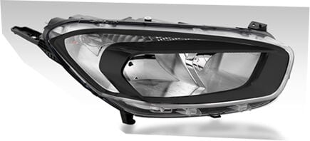 AYFAR 505922 FAR SAĞ SİYAH ÇERÇEVELİ TRANSİT COURIER 14 > MOTORLU H15 H7 PY21W - Görsel 1