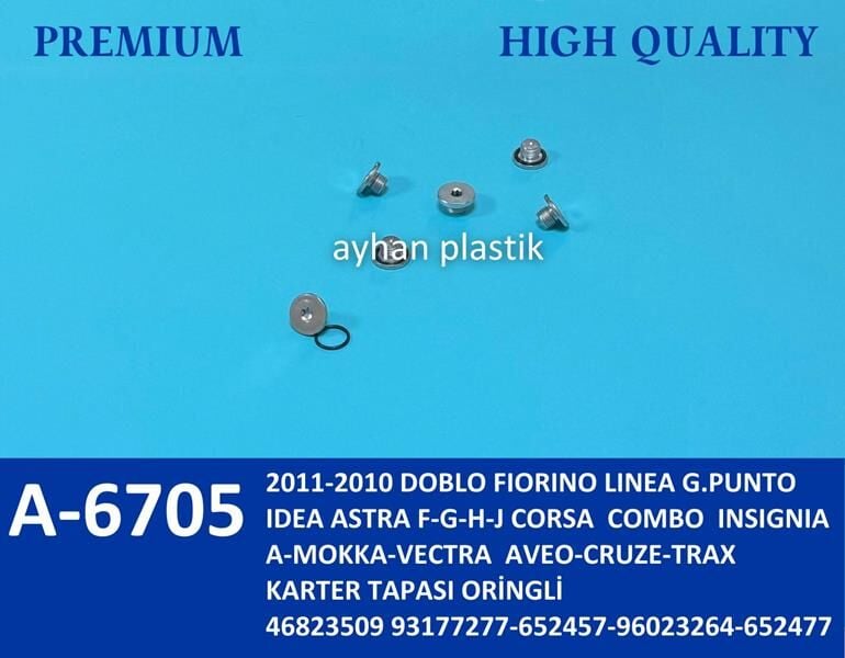 AYHAN A6705 KARTER TAPASI ORİNGLİ DOBLO-FIORINO-G.PUNTO-IDEA 2010 > - Görsel 1