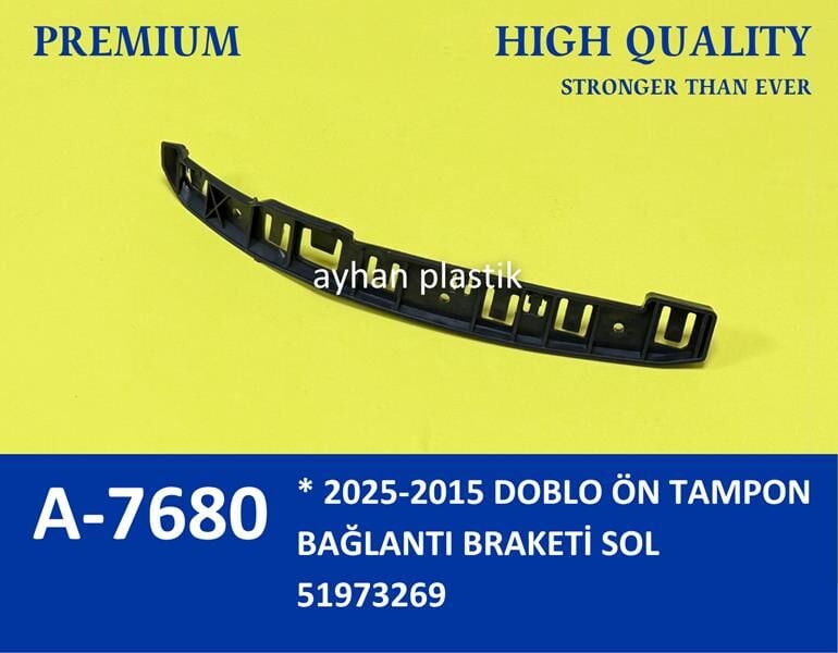AYHAN A7680 ÖN TAMPON BRAKETİ SOL DOBLO 15 > - Görsel 1