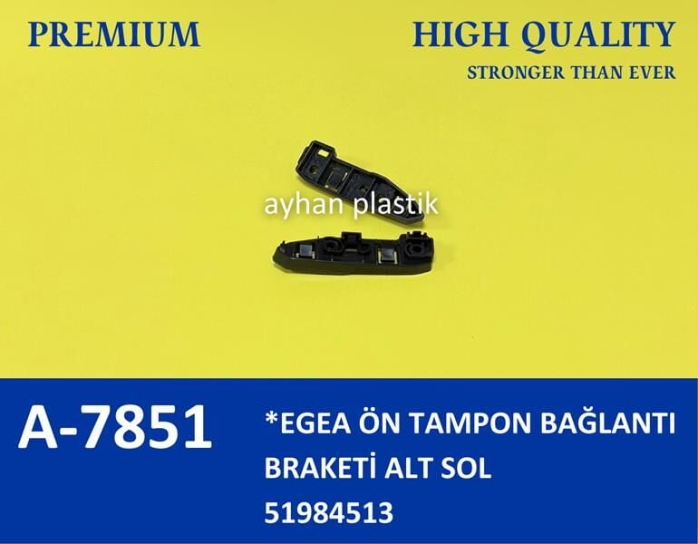 AYHAN A7851 ÖN TAMPON TUTUCU BRAKET SOL DIŞ TARAF EGEA 15> - Görsel 1