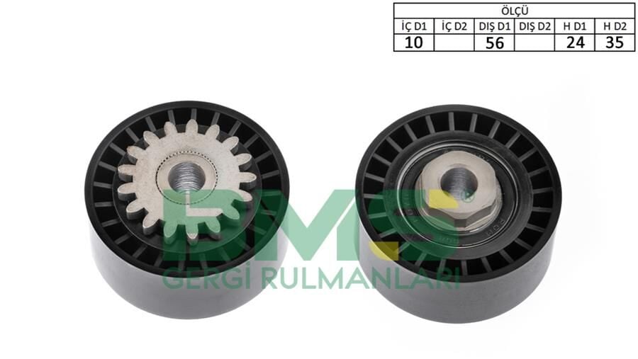 BMS 367 ALTERNATÖR GERGİ RULMANI CLIO I-II 96- -KANGOO 01- -TWNG 96- -SANDERO 08- 1.2-1.2 16V - Görsel 1