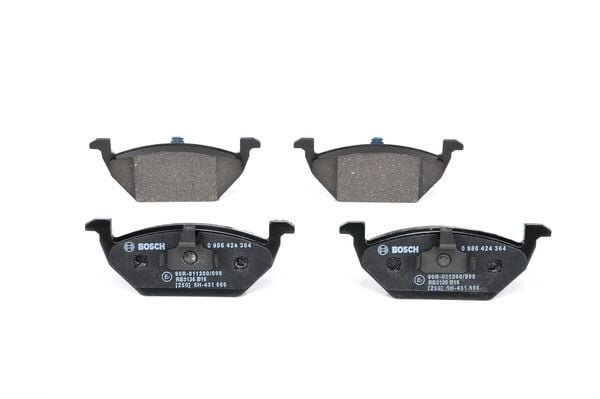 BOSCH 0986424364 ÖN BALATA GOLF IV BORA 97-6.05 POLO 99 > OCTAVIA 97 >LEON TOLEDO 99-06 IBIZA 02 > AUDI 0986TB2040 - Görsel 1