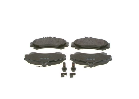 BOSCH 0986424371 ÖN FREN BALATA MITSUBISHI CARISMA 1.8L GDI 4G93 DA2A 95-> / COLT 1.3L 1.5L Z3 A 04-> / SPACE STAR 1. 3 L 1.6L DG1A 98-> / VOLVO S40 1.6-1.8-2.0 95-98 - Görsel 1