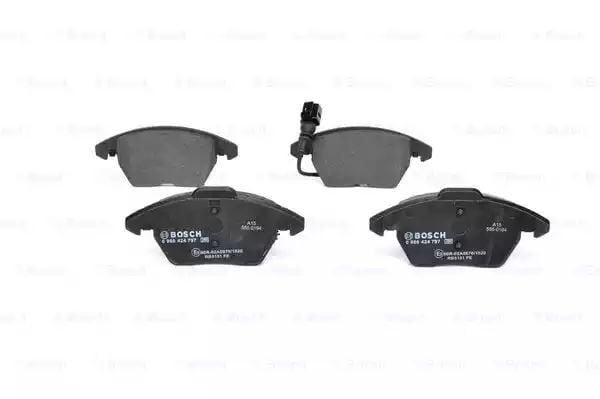 BOSCH 0986424797 ÖN BALATA FİŞLİ CADDY III 04 > GOLF IV V VI 97 > JETTA PASSAT 05 > POLO 09 > OCTAVIA 04 > - Görsel 1