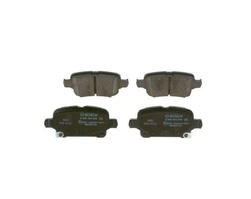 BOSCH 0986424839 ARKA FREN BALATASI OPEL ASTRA K 1.0-1.4-1.4T-1.6T-1.6 CDTI 16>22 106.5x46.3x16.6 - Görsel 1