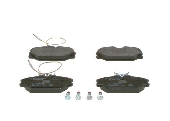 BOSCH 0986461765 ÖN FREN BALATASI RENAULT LAGUNA 97>01 SAFRANE II 96>02 MEGANE I 97>01 SCENIC MEGANE Sc nic 97>02 1.4 1.6 1.8 1.9D 2.0 2.2D - Görsel 1