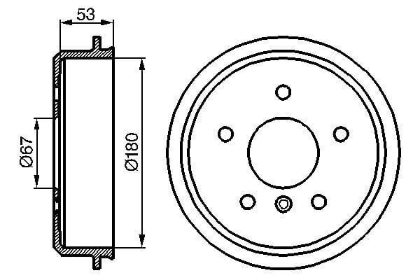 BOSCH 0986477096 FREN KAMPANASI MERCEDES A-CLASS W168 97>04 - Görsel 1