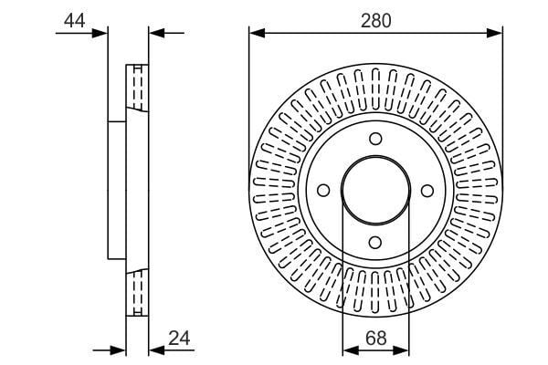 BOSCH 0986479U62 FREN DİSKİ - Görsel 1