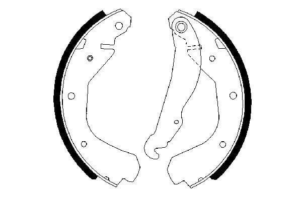 BOSCH 0986487213 ARKA PABUÇ BALATA COMBO 84-92 -CORSA A 84-93 -KADETT 83-92 200x29 GS6214 - Görsel 1