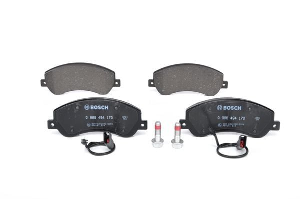 BOSCH 0986494170 ON FREN BALATASI TRANSIT V348 11>14 A.CEKER VW AMAROK 2.0TDI 10> AKSESUARLI IKAZ FISI CIVATA YAY - Görsel 1