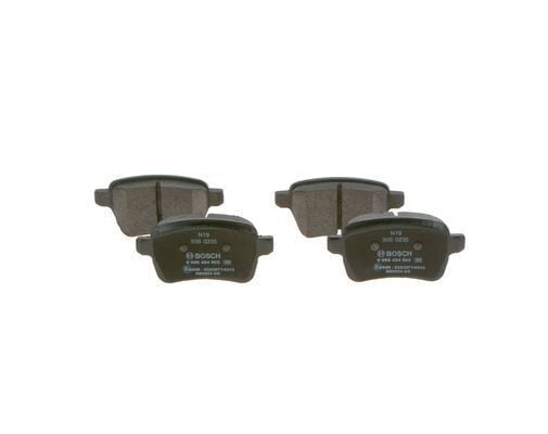 BOSCH 0986494802 ARKA FREN BALATASI OPEL CORSA E 14>19 ADAM 14>19 15 JANT RPO J67 FIAT EGEA 16> 500L 13> 264mm - Görsel 1