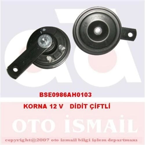 BOSCH 0986AH0103 KORNA 12 V DİDİT ÇİFTLİ - Görsel 1