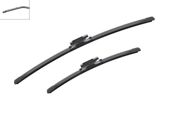 BOSCH 3397007116 ÖN SİLECEK SÜPÜRGE TAKIMI PEUGEOT P301 CITROEN C ELYSEE 12> C3 PICASSO 10>17 DS3 10>15 RENAULT CLIO III 09 05>TALIA 00>FLUENCE 09> 600 400 MUZ TIP - Görsel 1