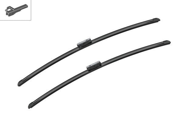BOSCH 3397118976 SILECEK SUPURGESI TAKIMI 700mm / 700mm MERCEDES W220 W221 . CITROEN C6 . PEUGEOT 407 - Görsel 1