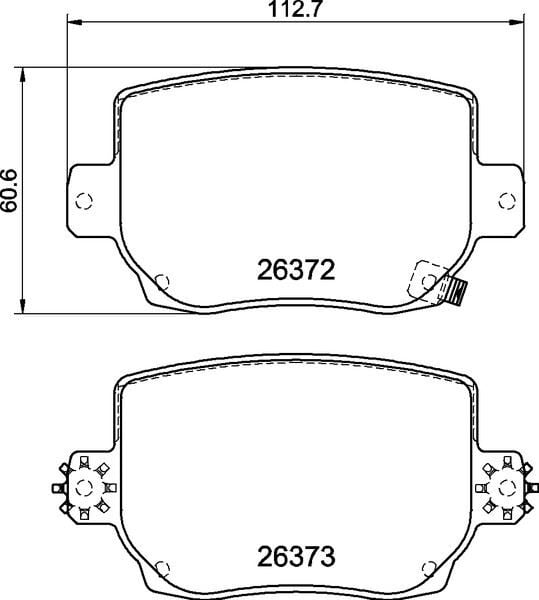 BREMBO P09030 FREN BALATASI ARKA TESLA MODEL 3 5YJ3 2020> MODEL Y 5YJY 2019> SPOR PAKET - Görsel 1
