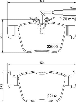 BREMBO P23180 FREN BALATASI ARKA ALFA ROMEO GIULIA 16>22 STELVIO 16> MASERATİ GHIBLI III 13> - Görsel 1