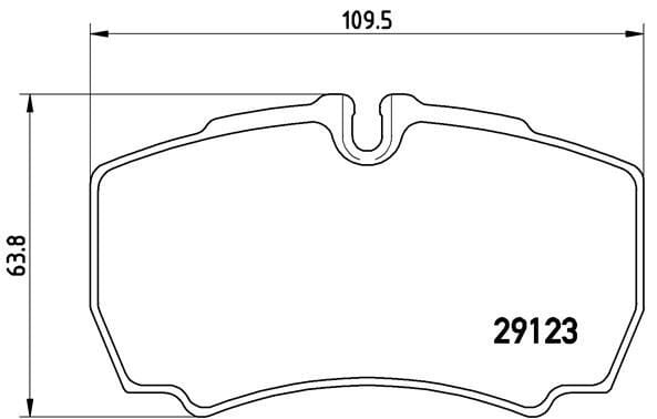 BREMBO P24084 ARKA BALATA DAILY 02-11 TRANSİT 3.2 TDCI 11-14 2.4TDCI 06-14 DAILY 02-11 - Görsel 1