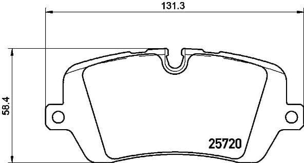 BREMBO P44021 FREN BALATASI ARKA LAND ROVER DEFENDER L663 DISCOVERY L462 RANGE ROVER L405 L494 - Görsel 1