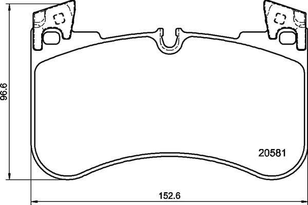 BREMBO P44029 FREN BALATASI ON LAND ROVER DEFENDER L663 DISCOVERY L462 RANGE ROVER L405 L494 - Görsel 1