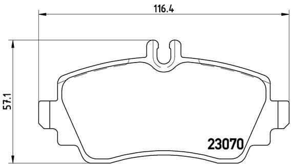 BREMBO P50035 FREN BALATASI ON MERCEDES A-CLASS W168 - Görsel 1
