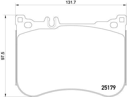 BREMBO P50095 FREN BALATASI ON MERCEDES C257 W213 W222 C217 R231 - Görsel 1
