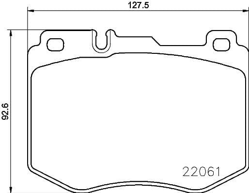 BREMBO P50120 FREN BALATASI ON MERCEDES W205 S205 C205 A205 W213 S213 C238 A238 - Görsel 1