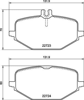BREMBO P50161 FREN BALATASI ARKA MERCEDES W463 V167 C167 - Görsel 1