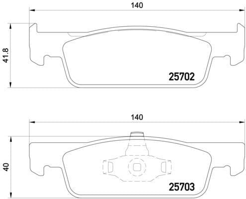 BREMBO P68059 ÖN FREN BALATA RENAULT CLIO IV 12> DACIA LOGAN II 12> SANDERO II 12> - Görsel 1