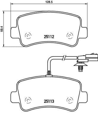 BREMBO P68063 ARKA BALATA MASTER III 10>MOVANO 10> 2.3 DCİ CDTİ TEK TEKER 440601186R-440604591R - Görsel 1