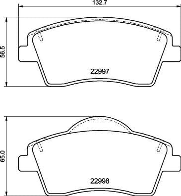 BREMBO P86033 ÖN BALATA VOLVO XC40 1.5T3 2019 > 2.0 D3 D4 T2 T4 T5 B4 B5 >2018 > 16 JANT - Görsel 1