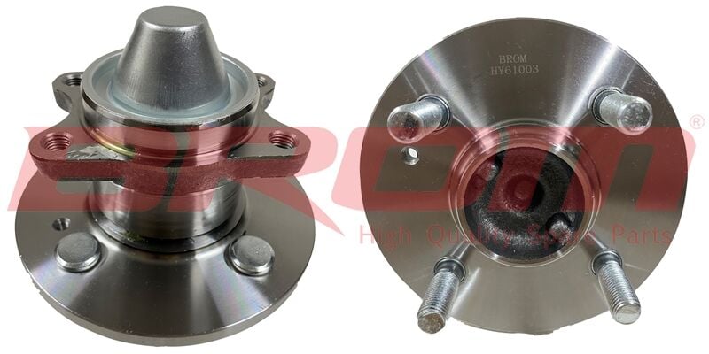 BROM HY61003 ARKA TEKER PORYASI RULMANLI HYUNDAI ACCENT ERA 1.4L 1.6L 1.5L 06-10 / GETZ 02-09 / İ20 08-> / KIA PI CANTO 1.0L 1.1L 04-> 4 BİJON ABS SİZ ARAÇLAR İÇİN - Görsel 1